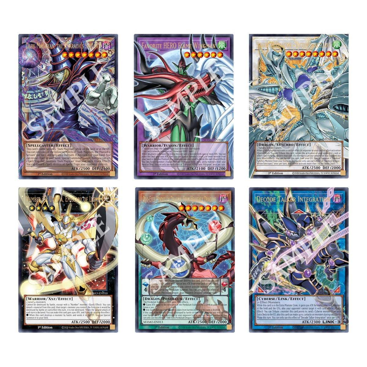 Magnificent Monsters extended art versions of the 18 reimagined anime cards