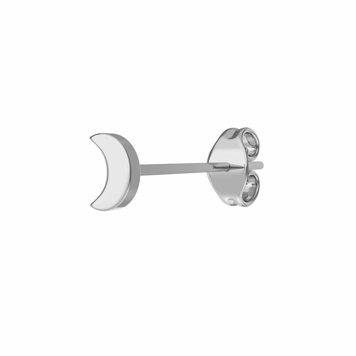 Mister Micro Crescent Stud Earring