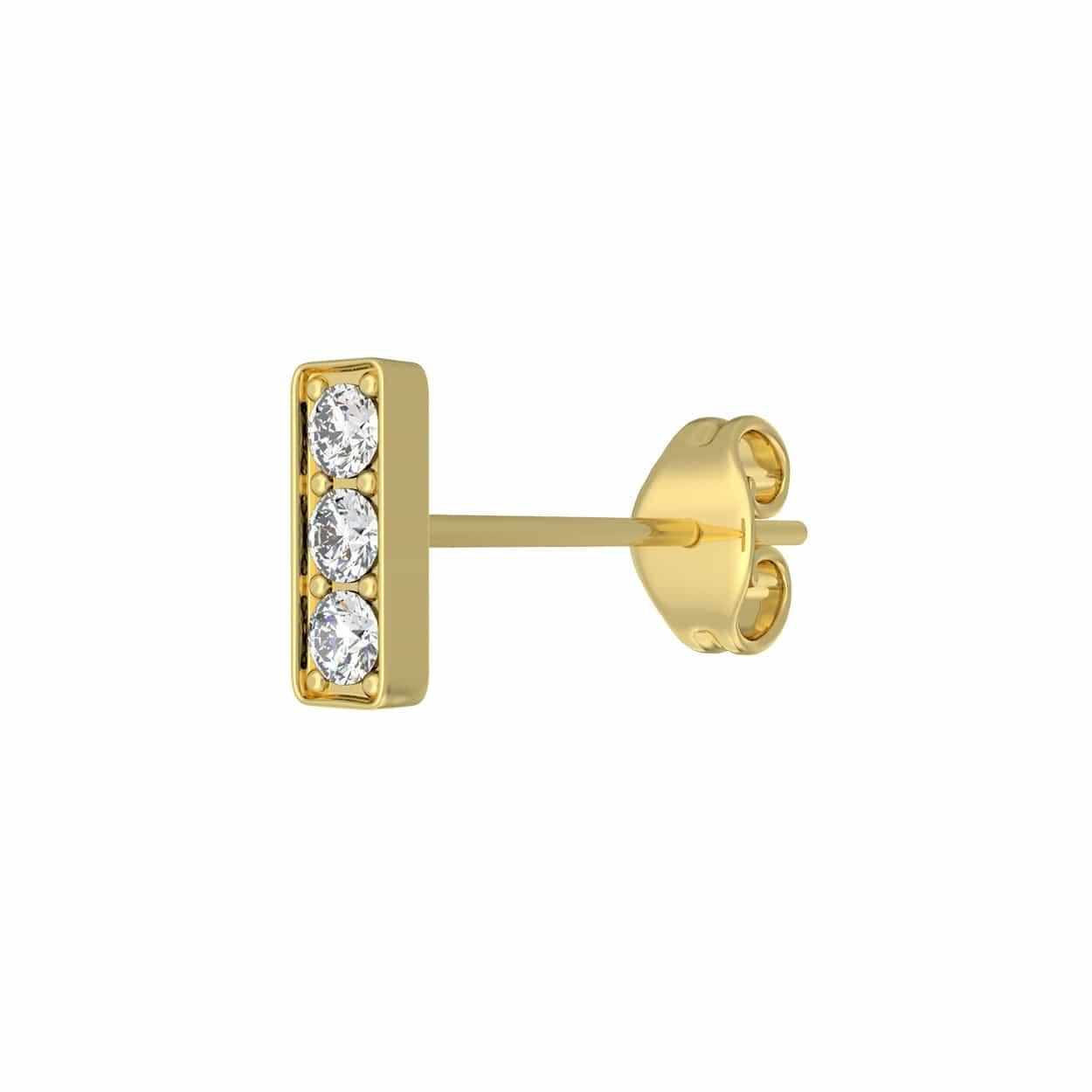 The Gem Bar Stud Earring