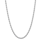 The Rope Chain - 3mm/24"/Chrome