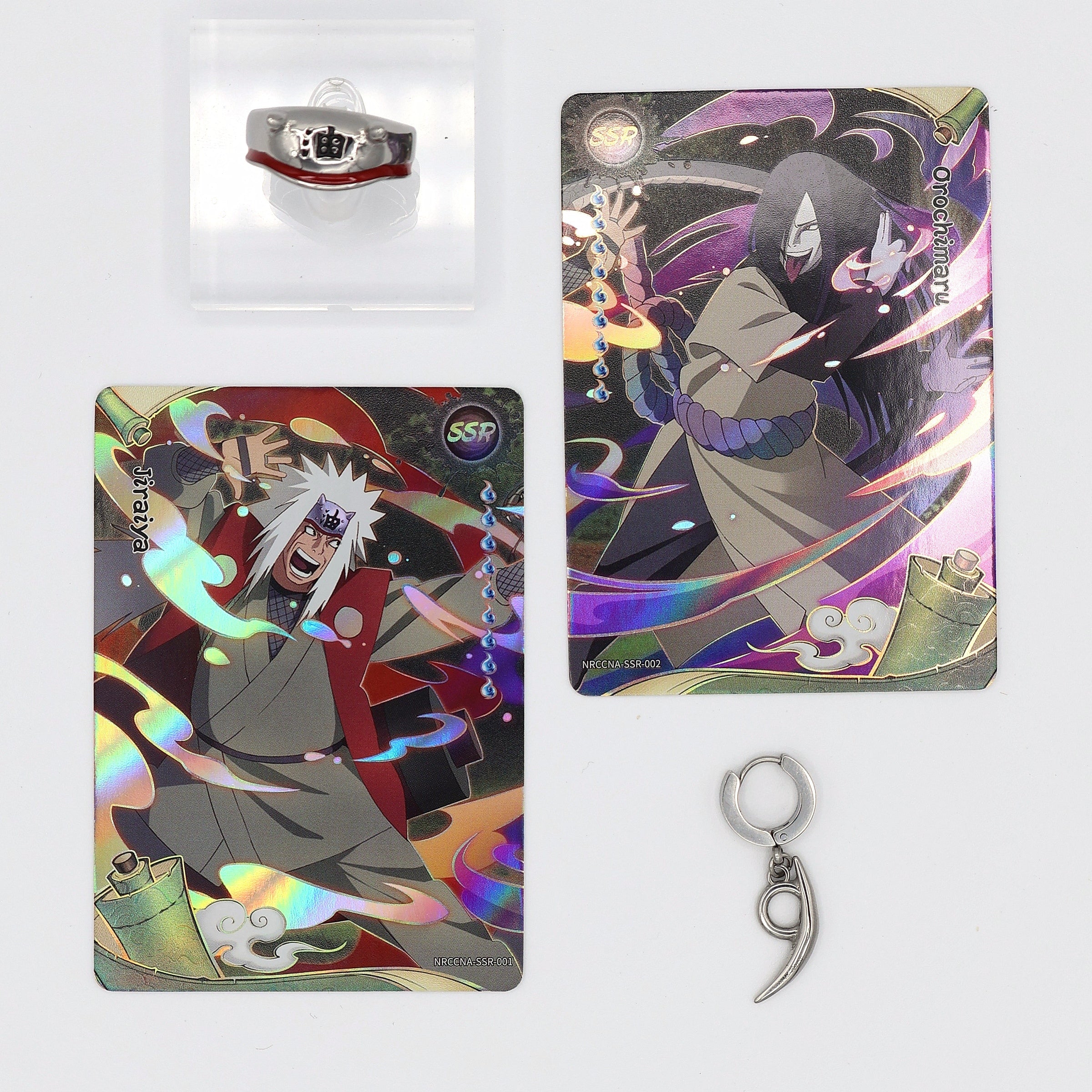 Naruto™ Jiraiya & Orochimaru Set - Ring, Earring & SSR Cards - photo 4