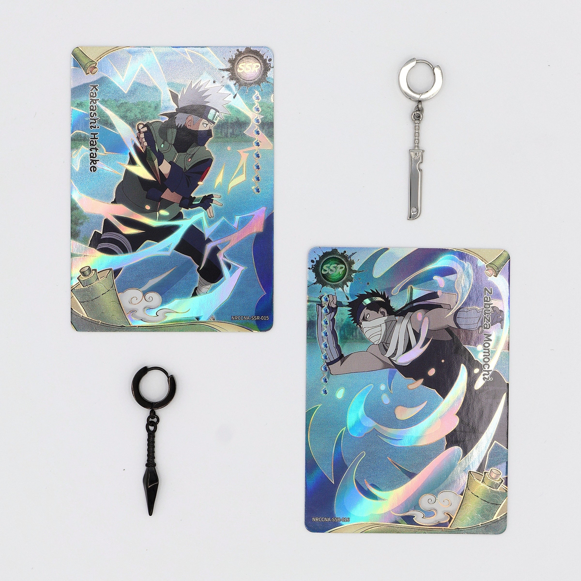 Naruto™ Kakashi & Zabuza Set - Earrings & SSR Cards - photo 3