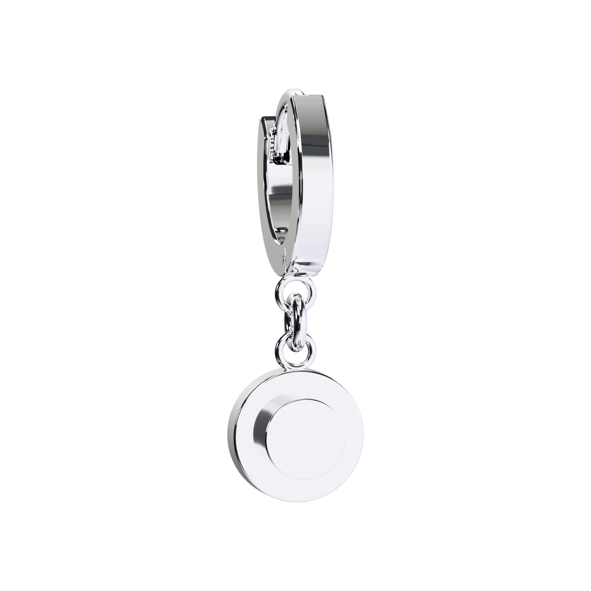 CONNEX Huggie Earring · 1x1 Round · Chrome - photo 1