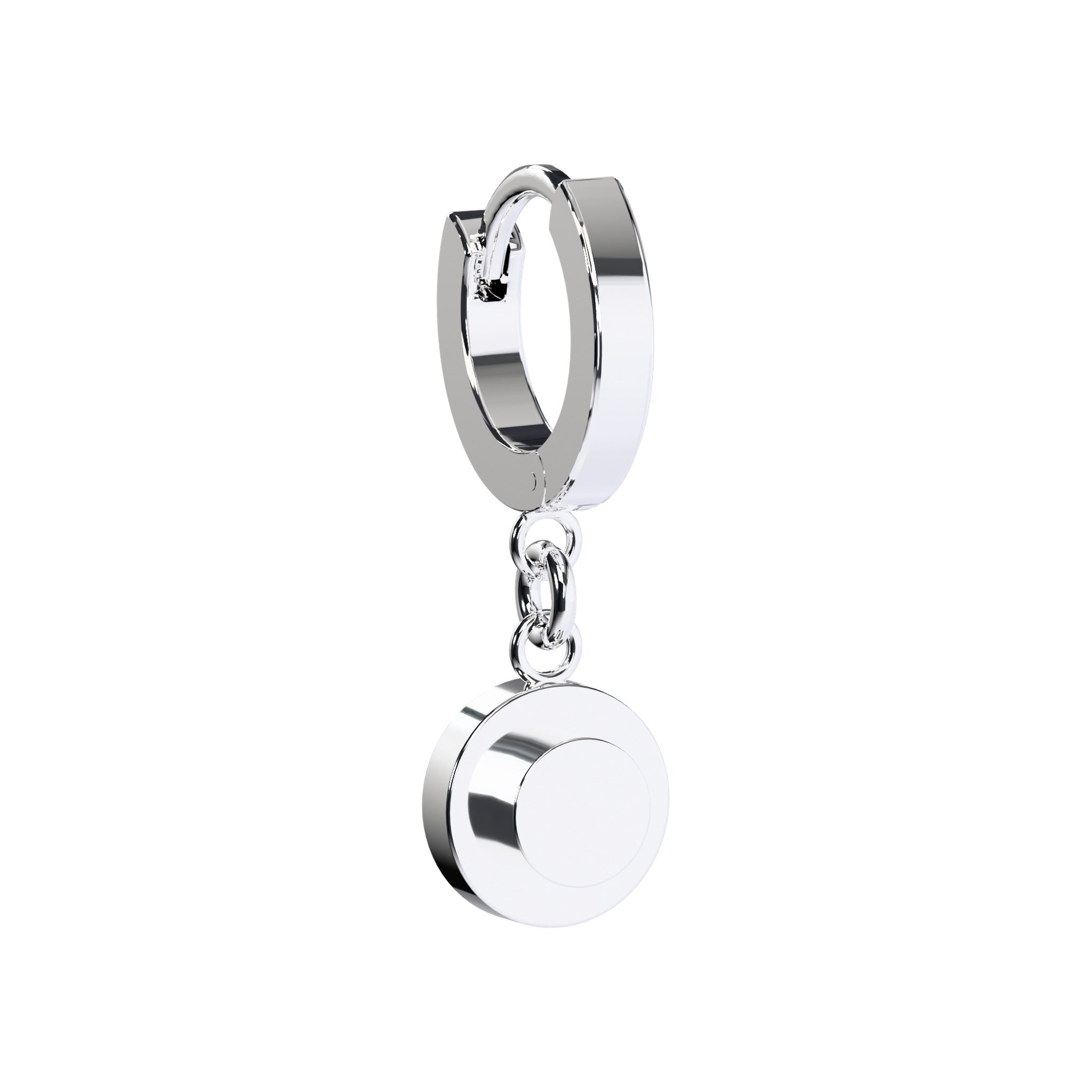 CONNEX Huggie Earring · 1x1 Round · Chrome - photo 4