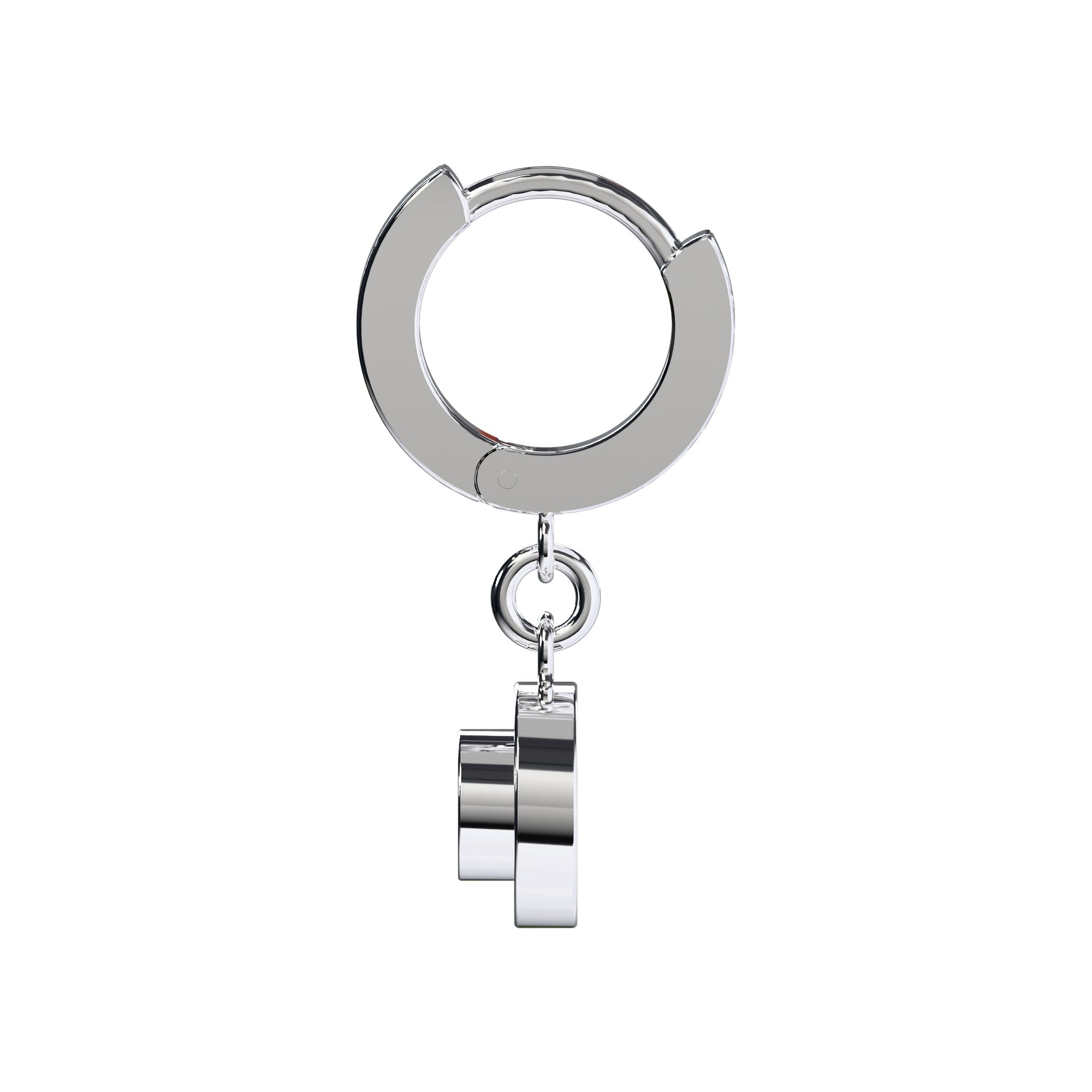 CONNEX Huggie Earring · 1x1 Round · Chrome - photo 5