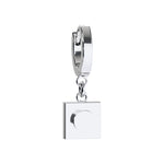 CONNEX Huggie Earring · 1x1 Square · Chrome - photo 1