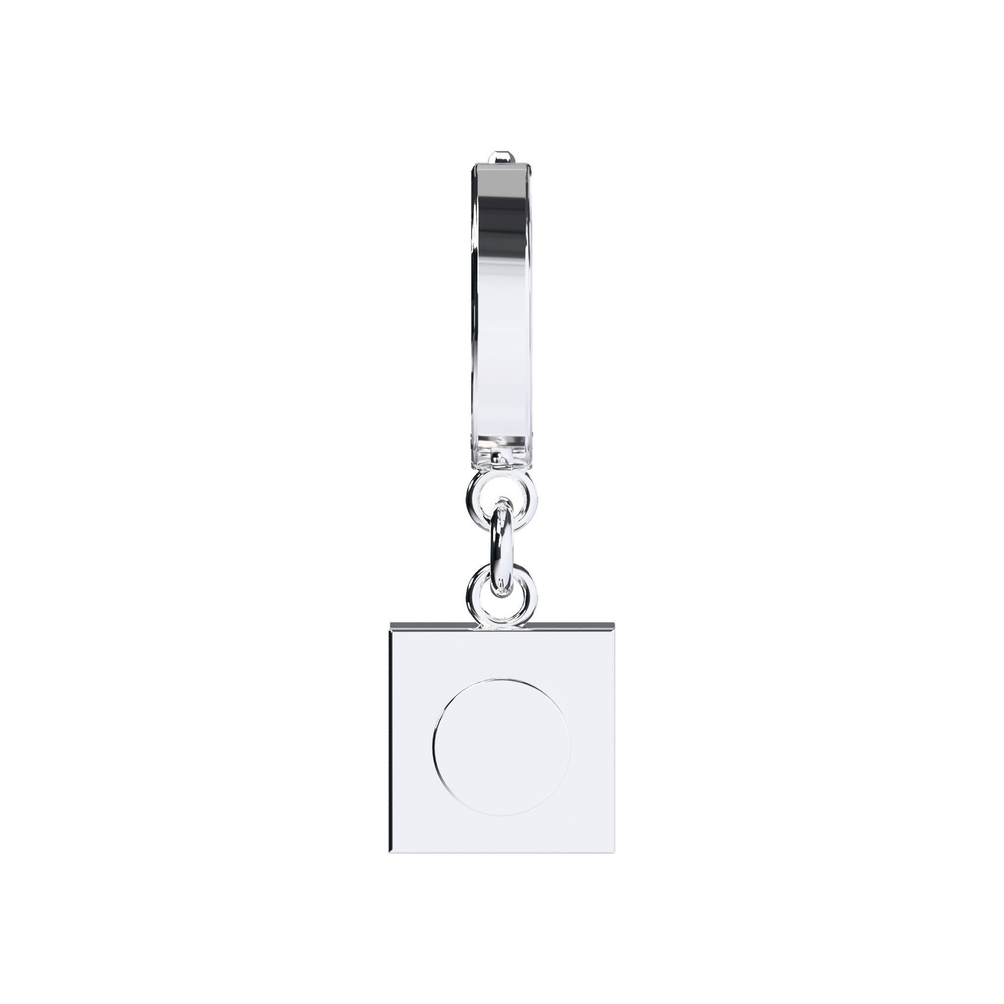 CONNEX Huggie Earring · 1x1 Square · Chrome - photo 2