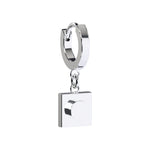 CONNEX Huggie Earring · 1x1 Square · Chrome - photo 4