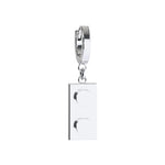 CONNEX Huggie Earring · 1x2 · Chrome - photo 1