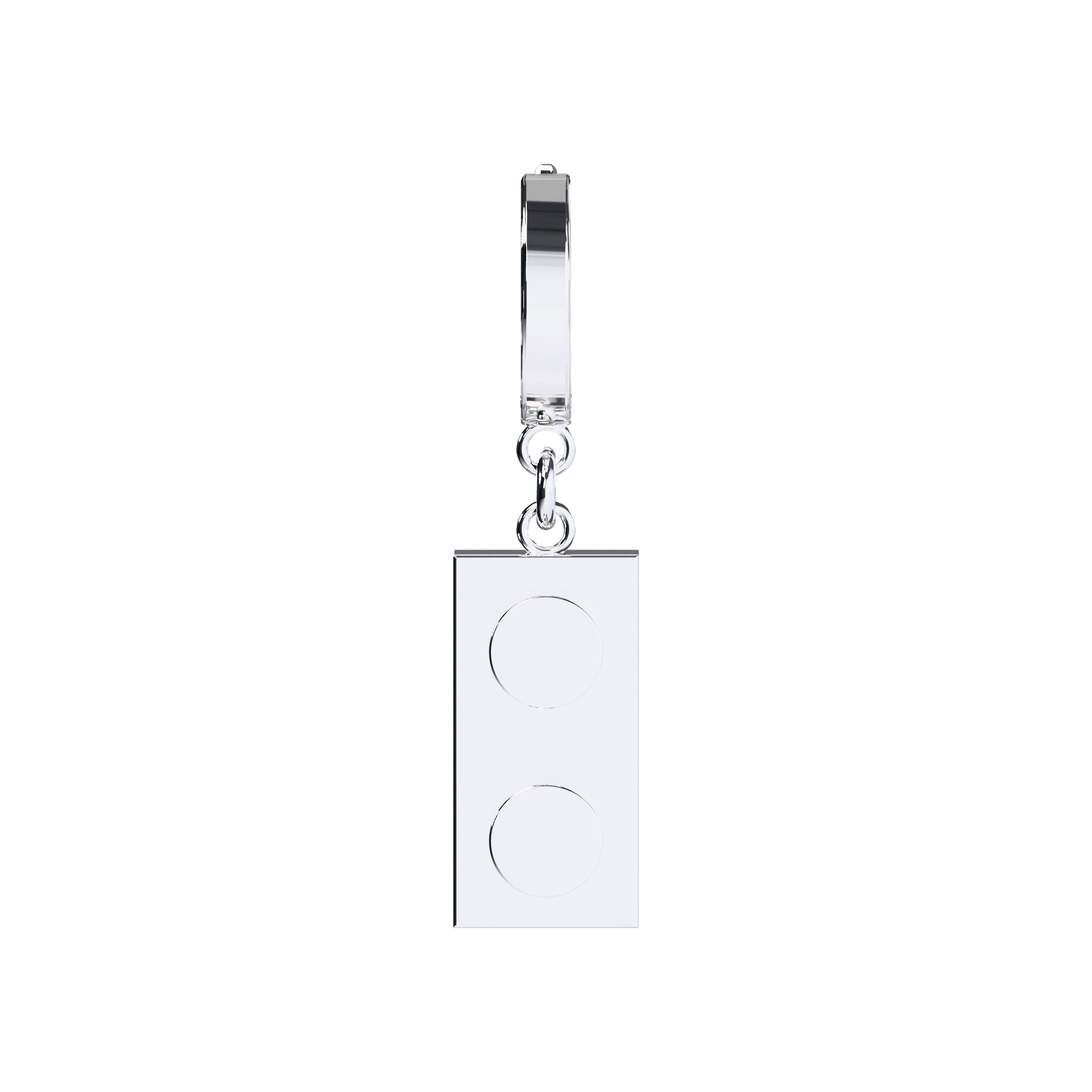 CONNEX Huggie Earring · 1x2 · Chrome - photo 2