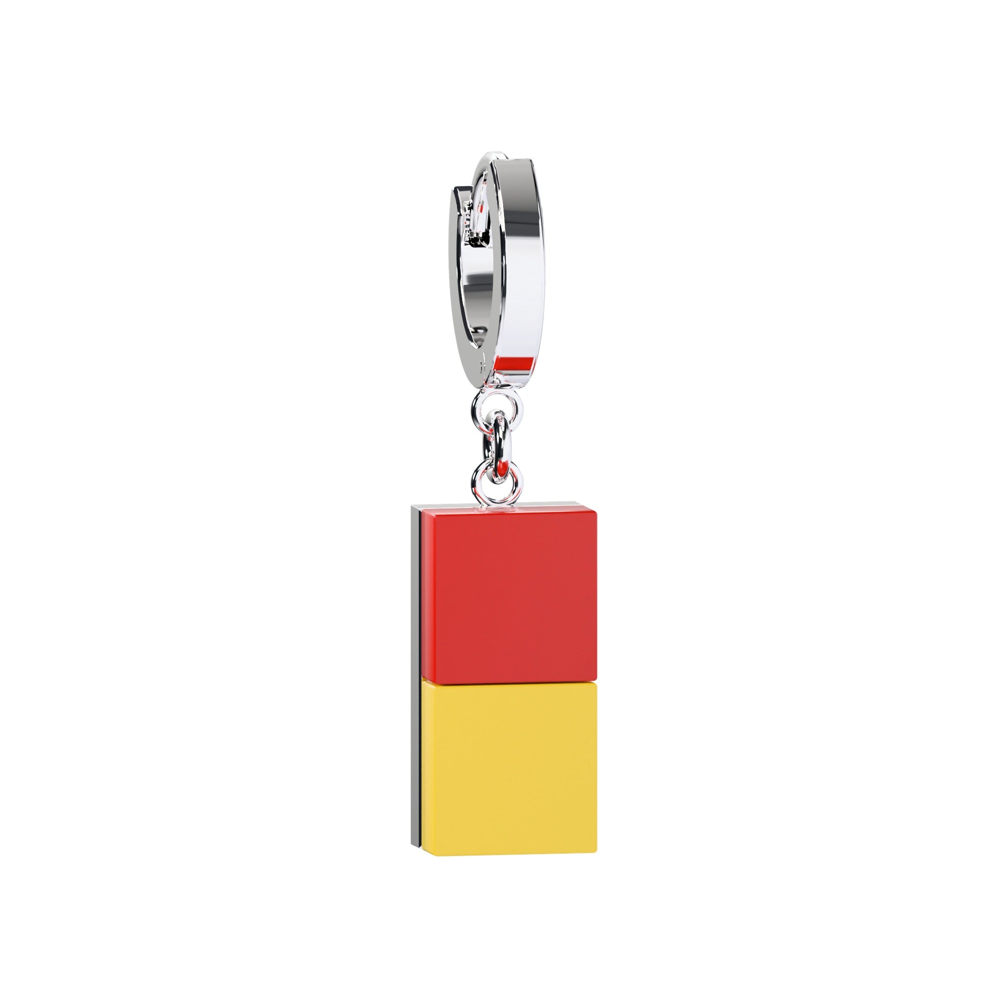 CONNEX Huggie Earring · 1x2 · Chrome - photo 3