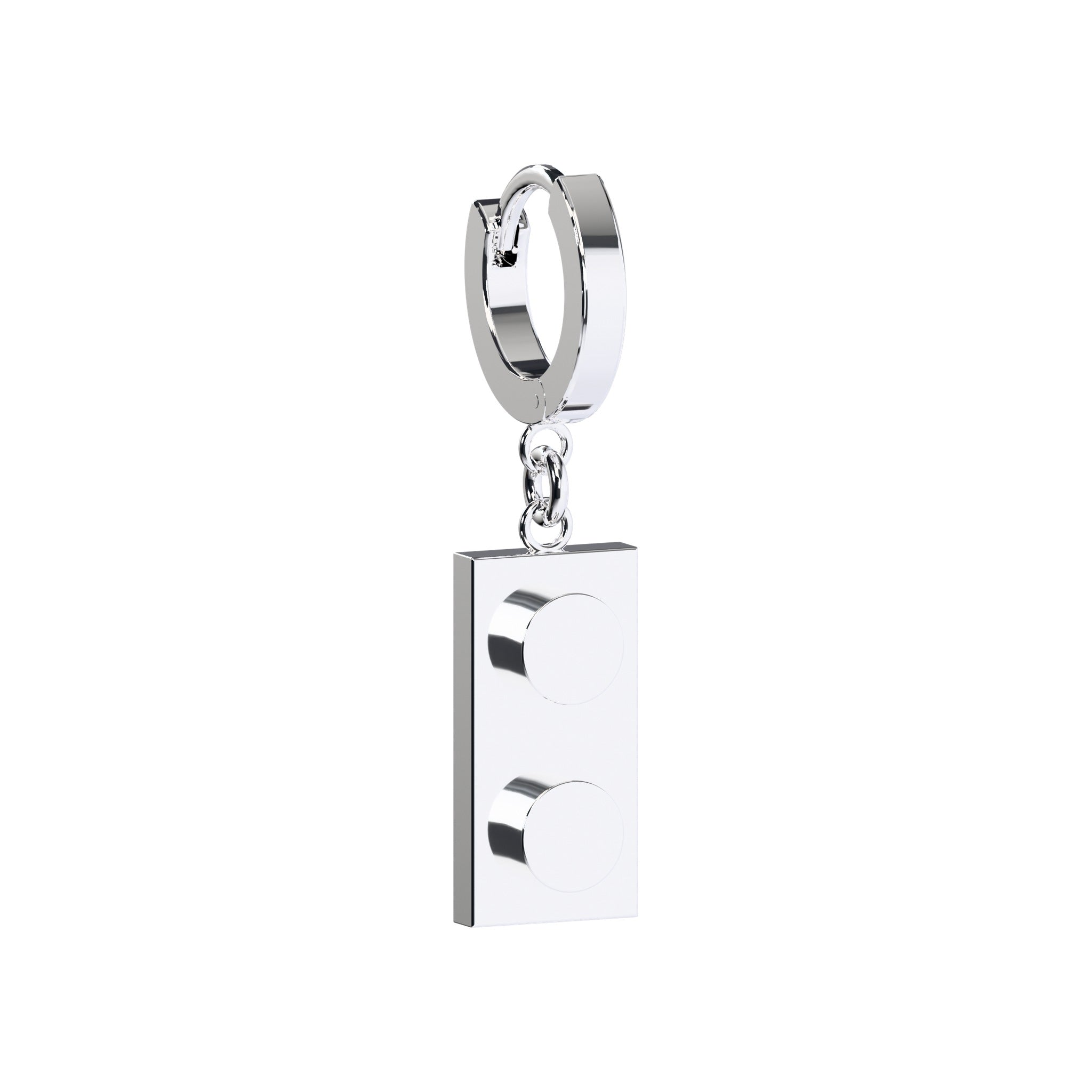 CONNEX Huggie Earring · 1x2 · Chrome - photo 4