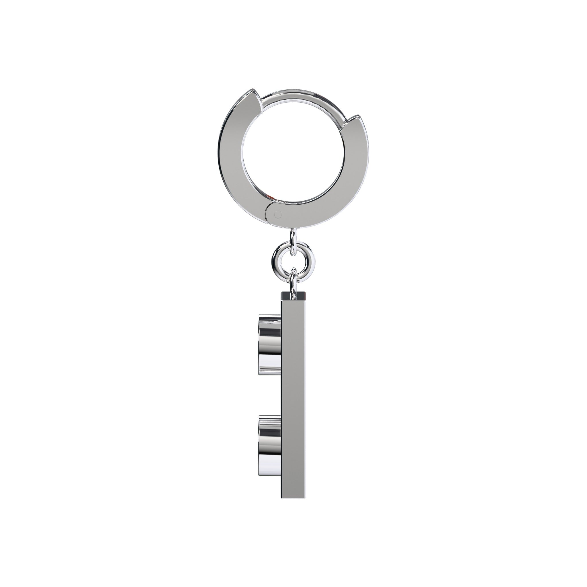 CONNEX Huggie Earring · 1x2 · Chrome - photo 5