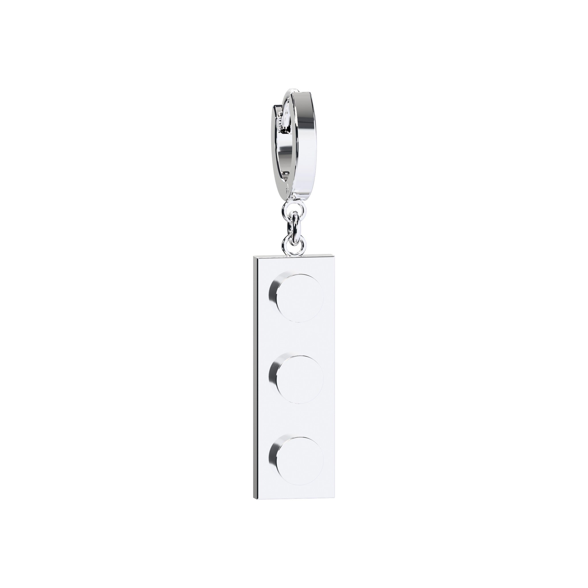 CONNEX Huggie Earring · 1x3 · Chrome - photo 1