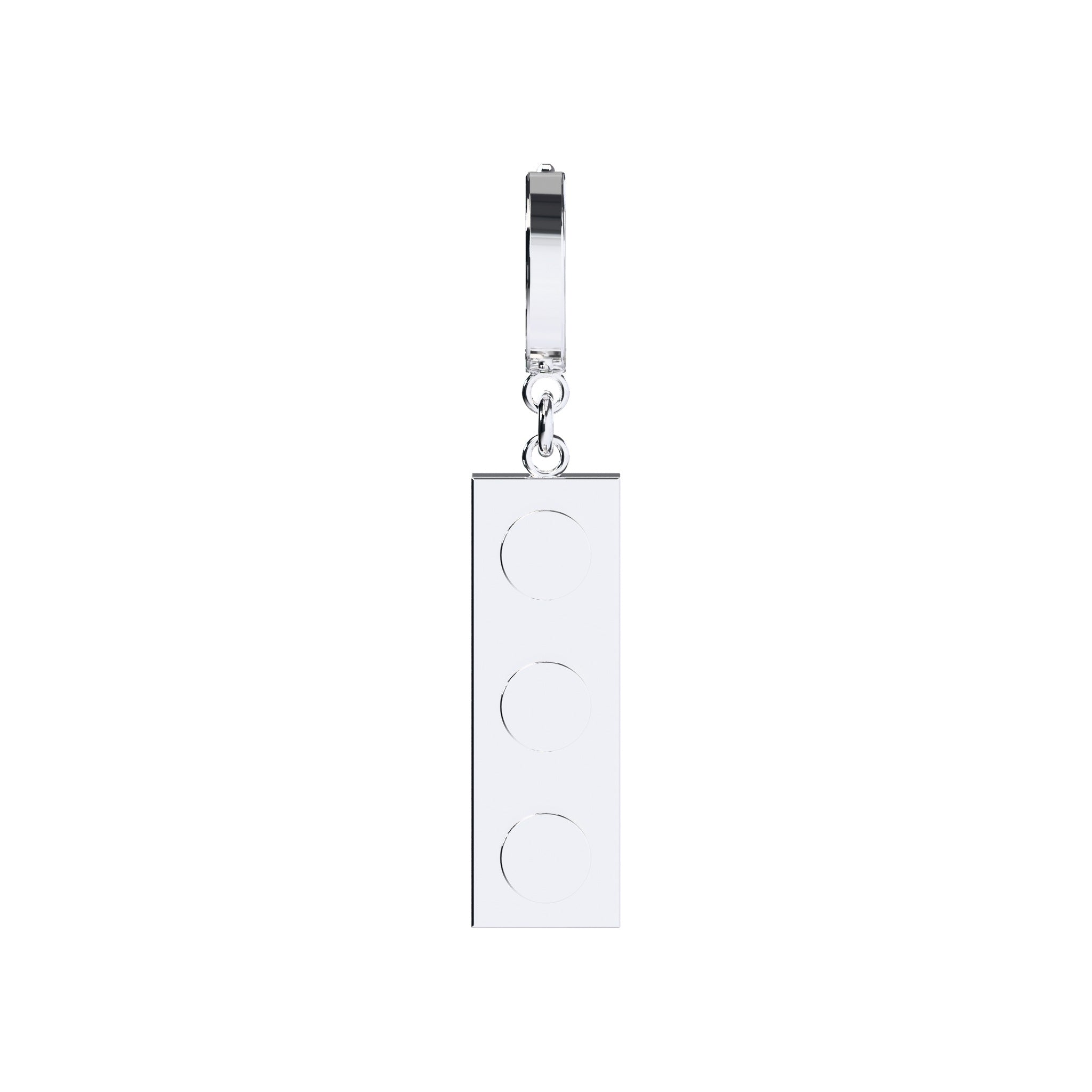 CONNEX Huggie Earring · 1x3 · Chrome - photo 2