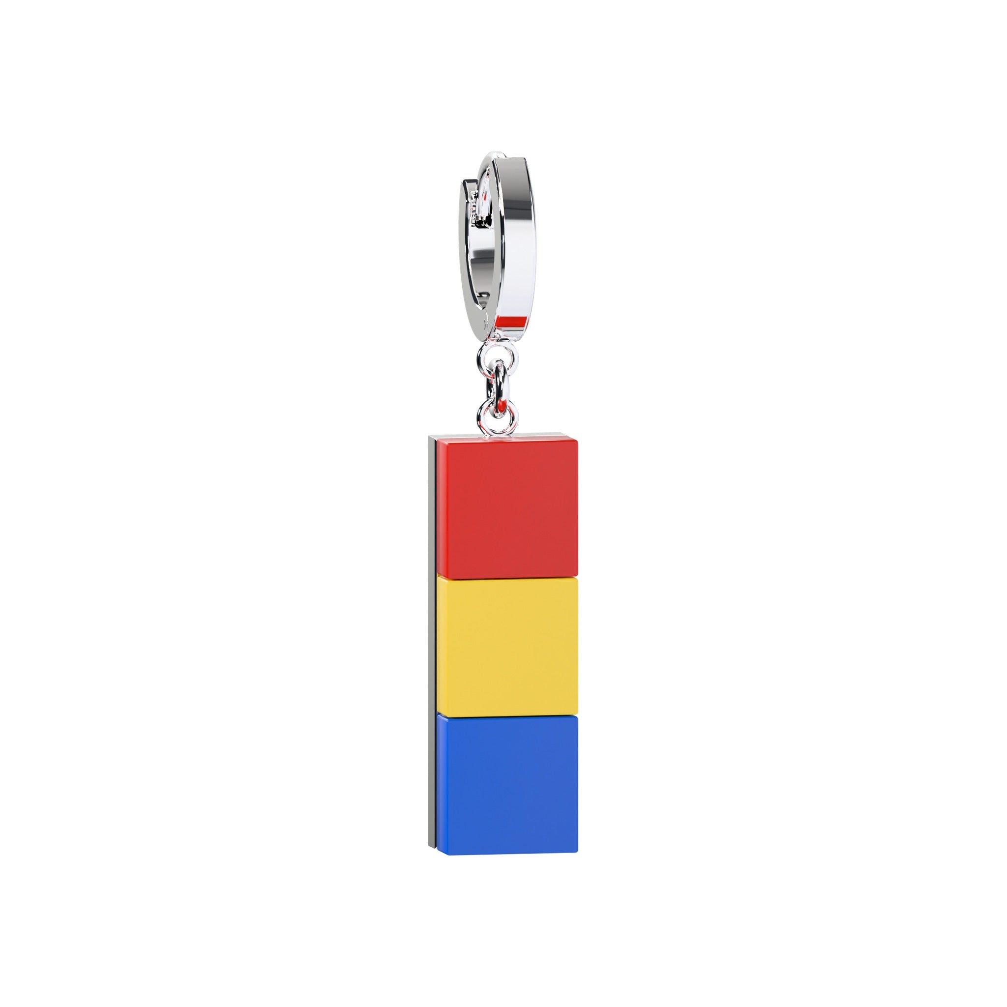 CONNEX Huggie Earring · 1x3 · Chrome - photo 3