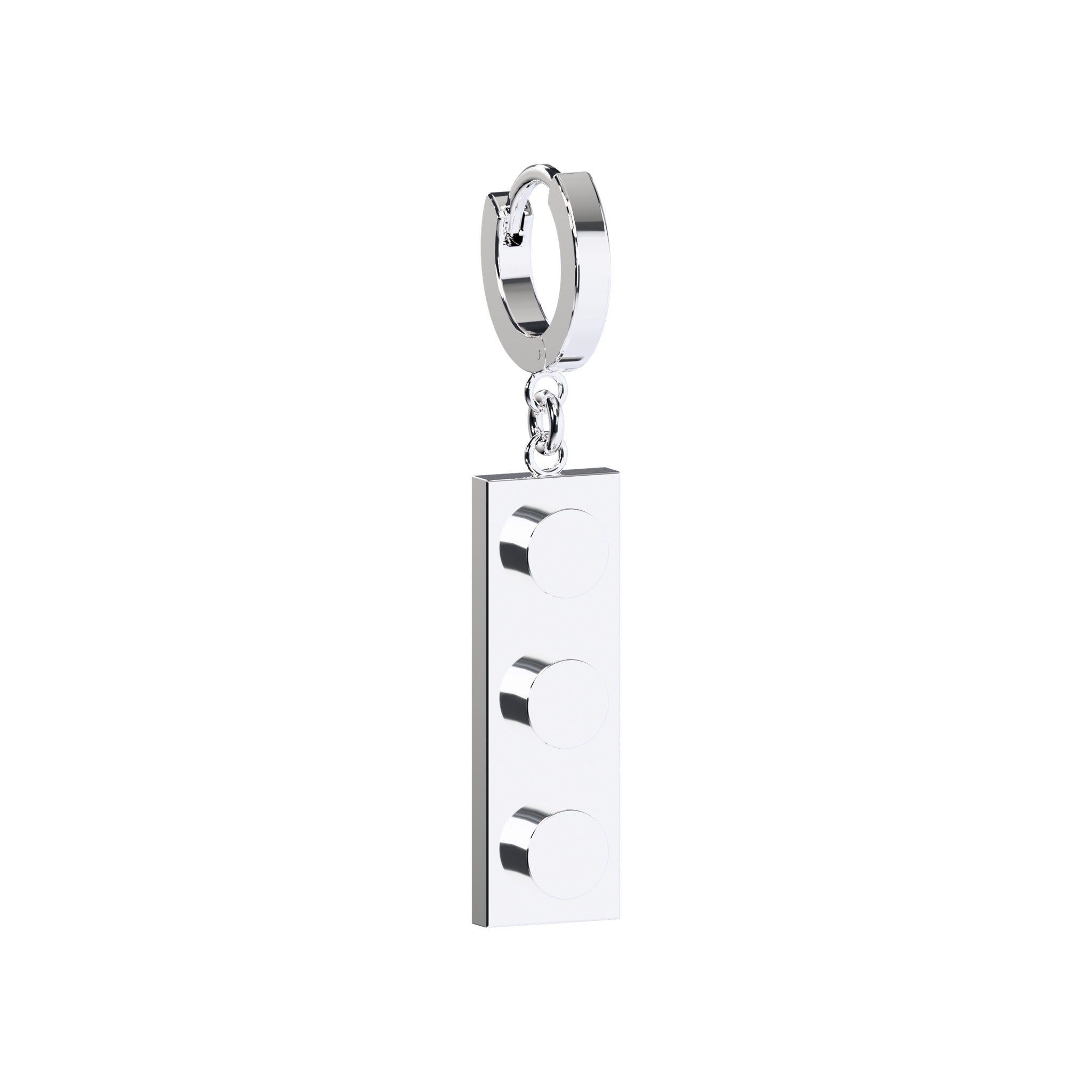 CONNEX Huggie Earring · 1x3 · Chrome - photo 4