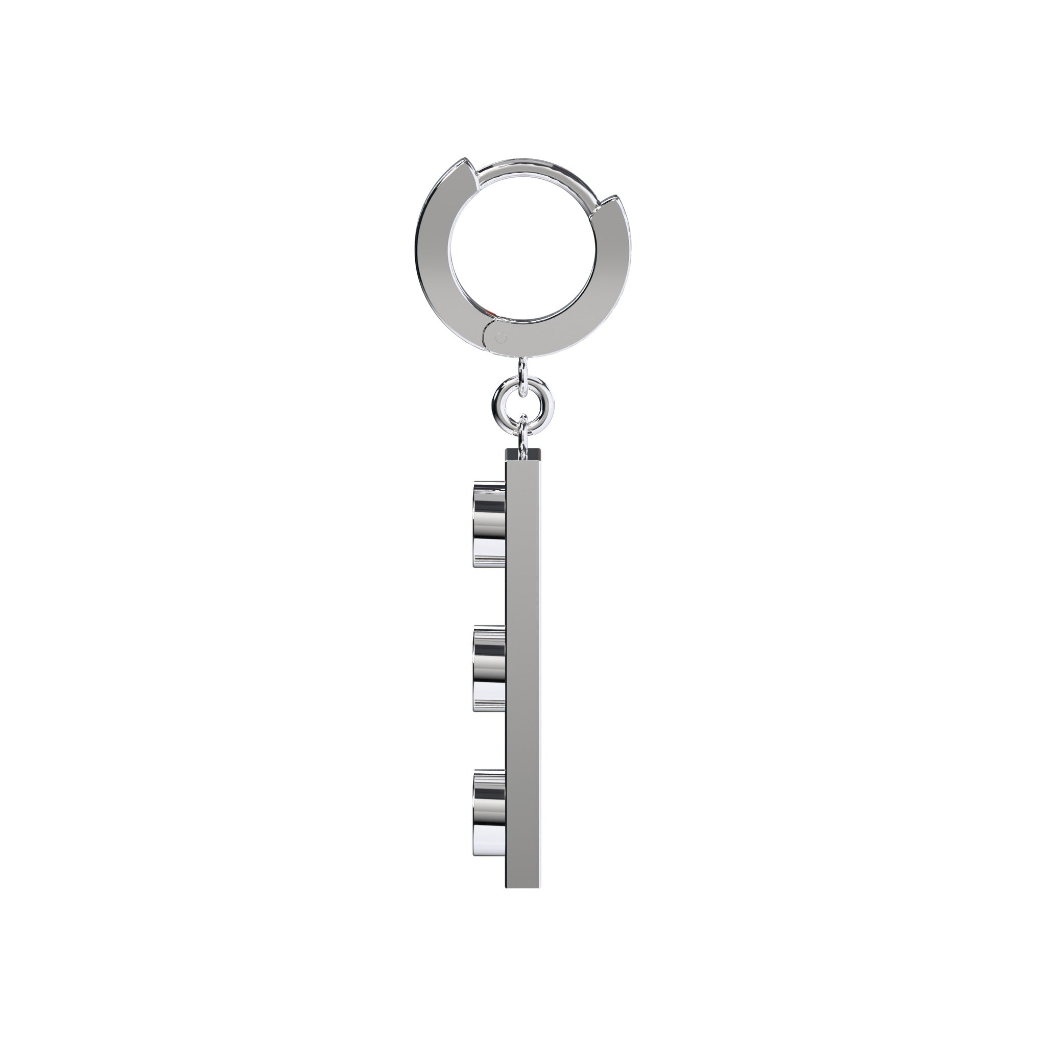 CONNEX Huggie Earring · 1x3 · Chrome - photo 5