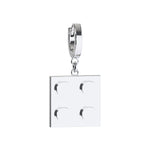 CONNEX Huggie Earring · 2x2 · Chrome - photo 1