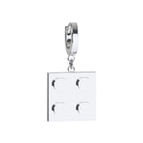 CONNEX Huggie Earring · 2x2 · Chrome - photo 1