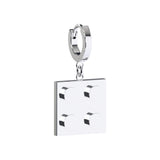 CONNEX Huggie Earring · 2x2 · Chrome - photo 4