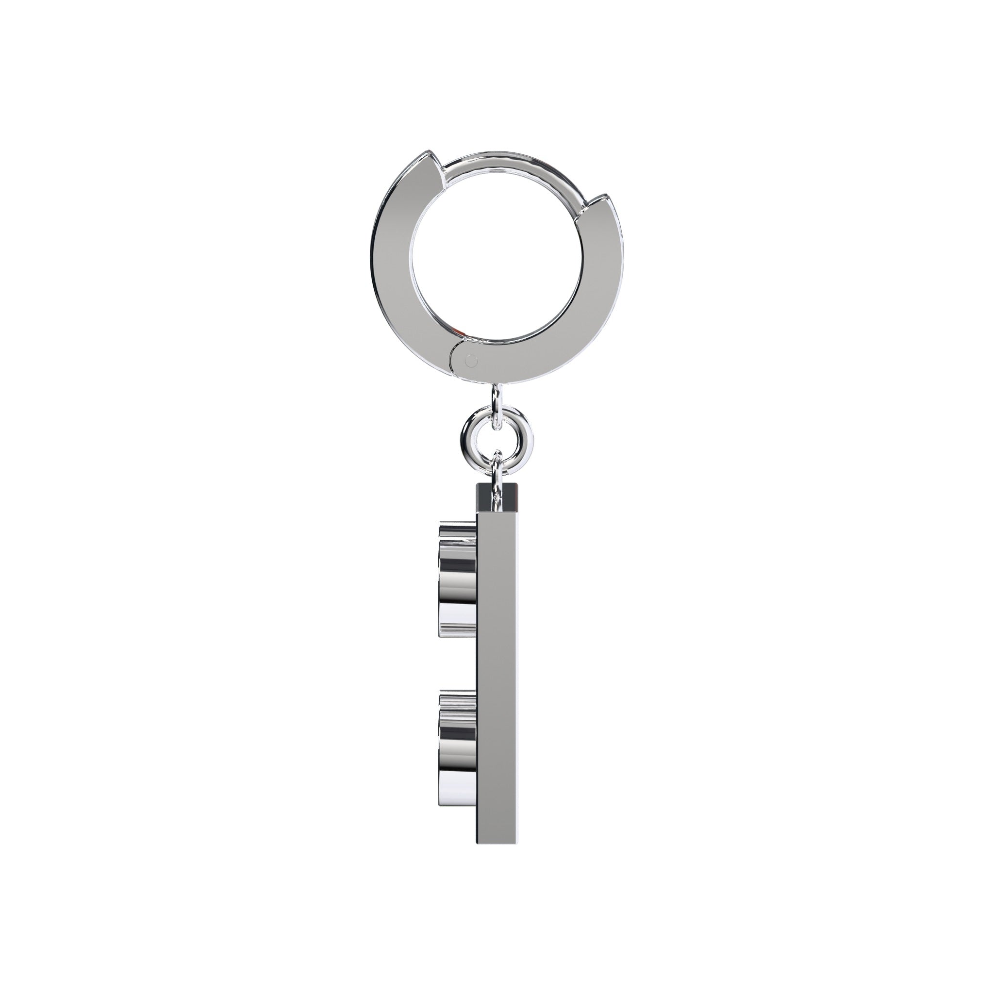 CONNEX Huggie Earring · 2x2 · Chrome - photo 5