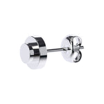 CONNEX Stud Earring · 1x1 Round · Chrome - photo 3