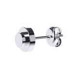 CONNEX Stud Earring · 1x1 Round · Chrome - photo 3