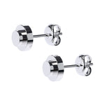 CONNEX Stud Earring · 1x1 Round · Chrome - photo 5