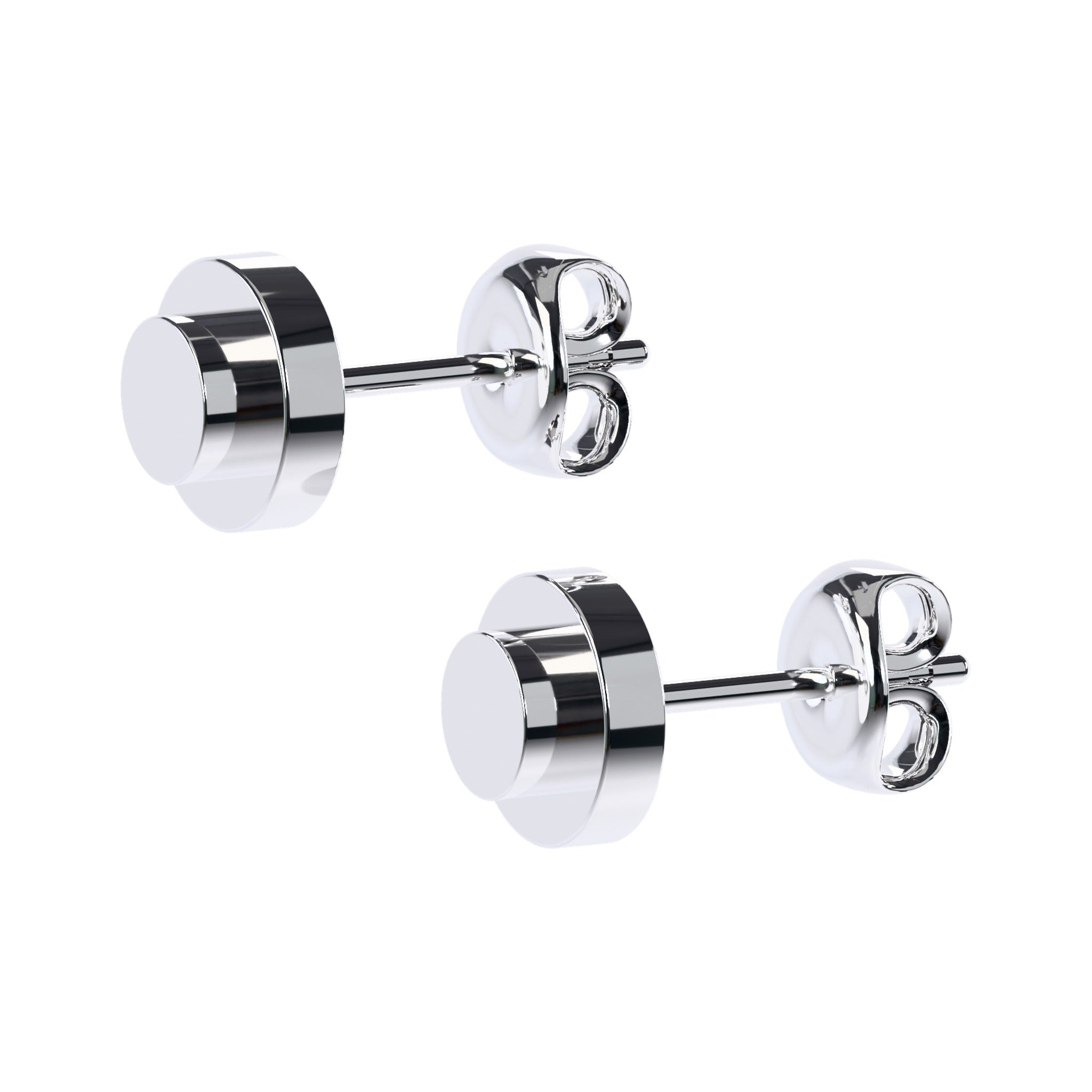 CONNEX Stud Earring · 1x1 Round · Chrome - photo 5