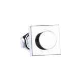 CONNEX Stud Earring · 1x1 Square · Chrome - photo 1