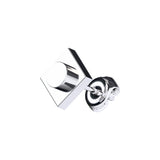 CONNEX Stud Earring · 1x1 Square · Chrome - photo 2