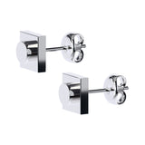 CONNEX Stud Earring · 1x1 Square · Chrome - photo 5