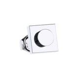 CONNEX Stud Earring · 1x1 Square · Chrome - photo 6