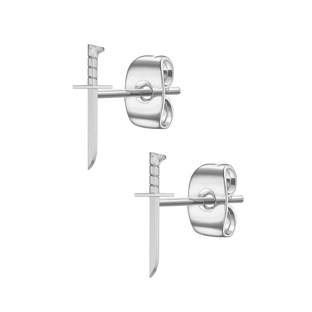 Mister Blade of Balance Stud Earrings