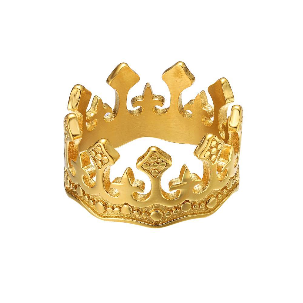 14kt Two-tone Gold Mens Round Diamond KING Ring 2-3/4 Cttw – Splendid  Jewellery