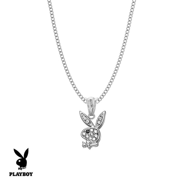 X Playboy Yellow Gold Plated Bunny Pendant Necklace | The Webster