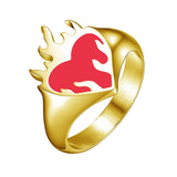 The Flaming Heart Ring